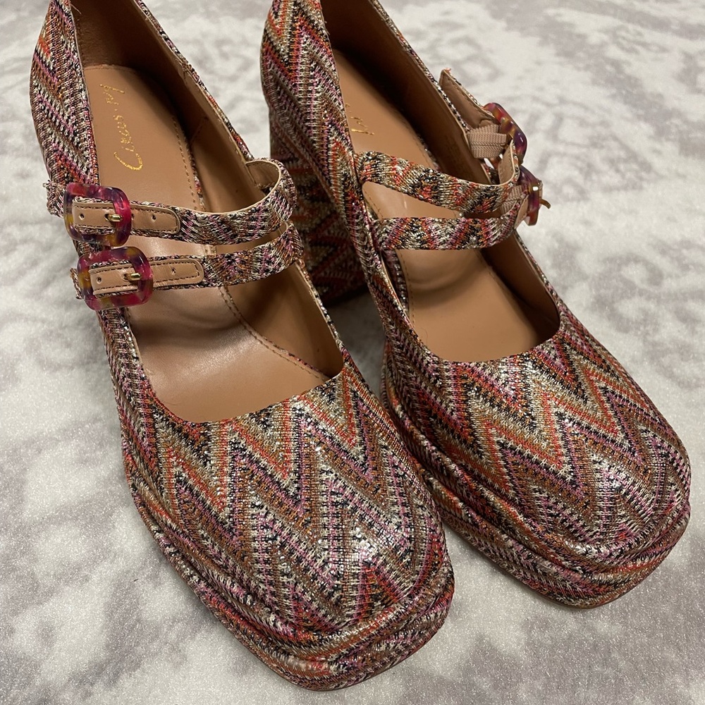 Circus by Sam Edelman Pepper Platform Mary Janes Heels - Picture 2 of 9
